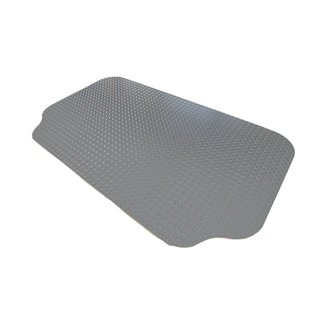 GRILLTEX grease splatter mat under grill protects decks from grease and spills.