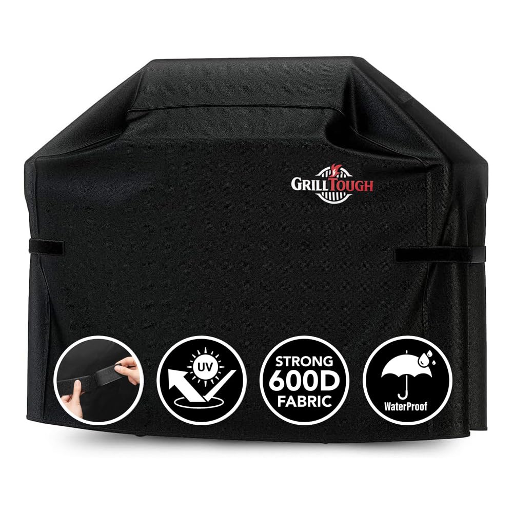 GrillTough 52-inch grill cover protects against rain and sun damage