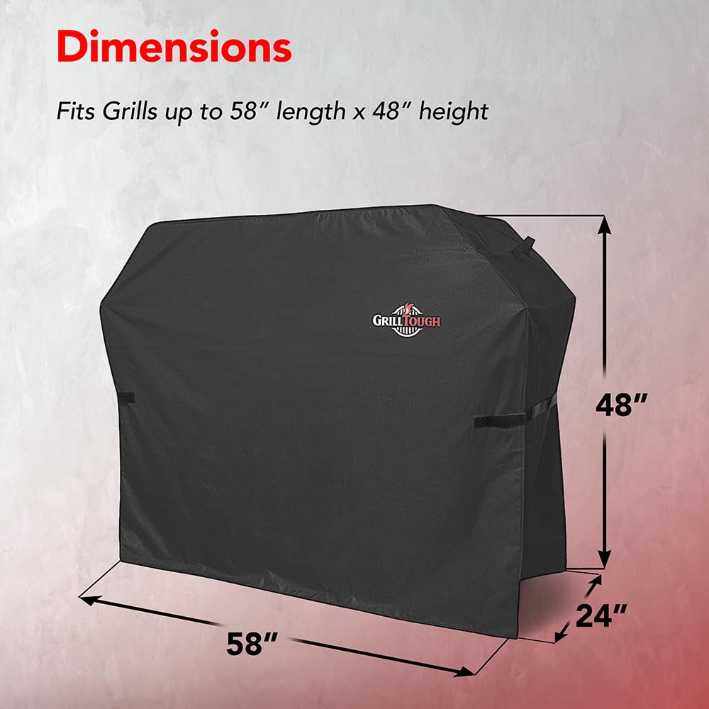 GrillTough adjustable straps side view ensures snug fit