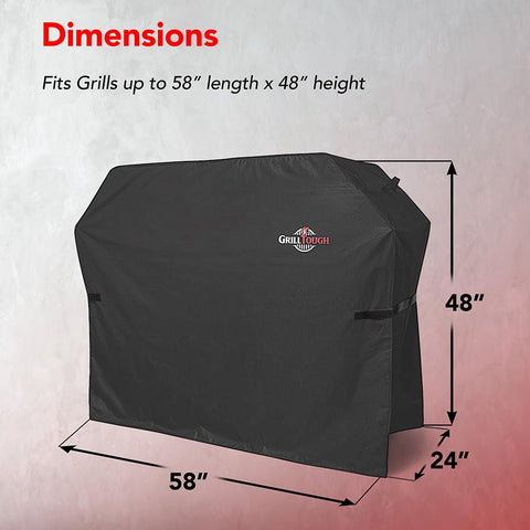 GrillTough adjustable straps side view ensures snug fit