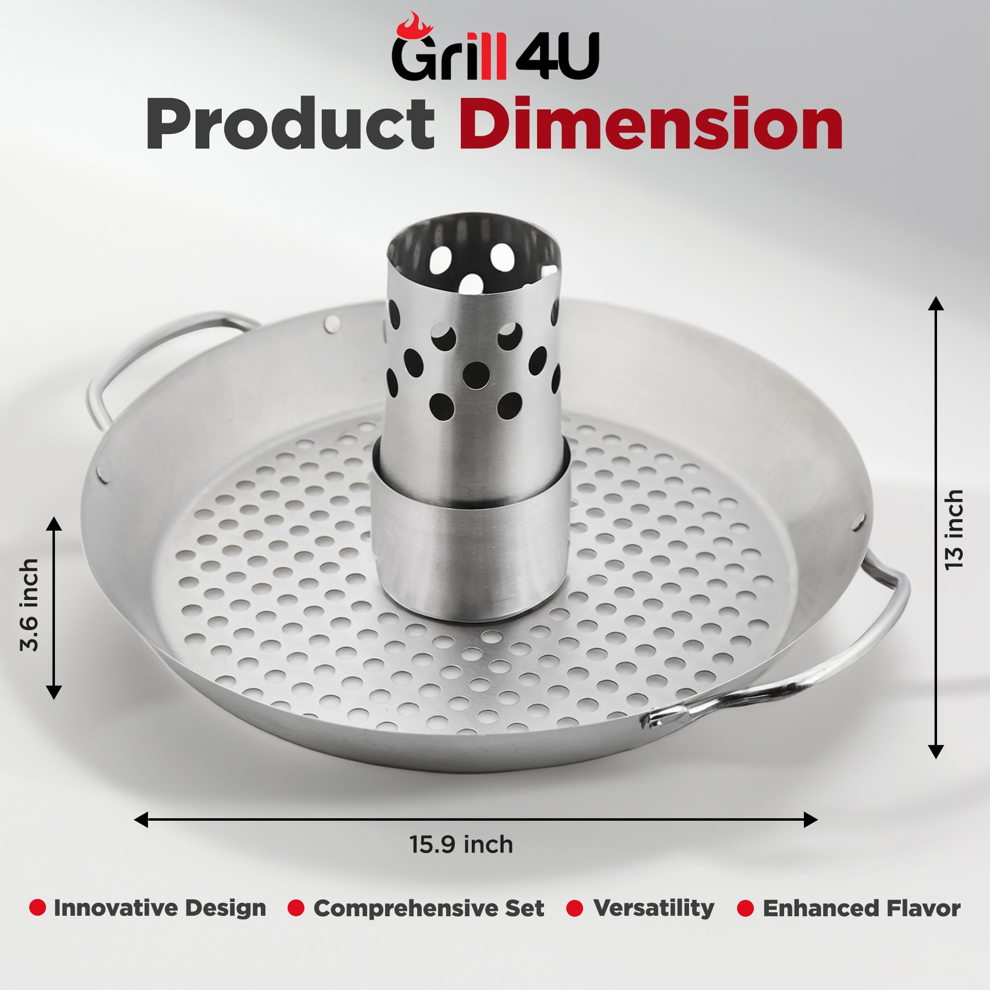 GrillX beer can holder on grill for versatile outdoor cooking
