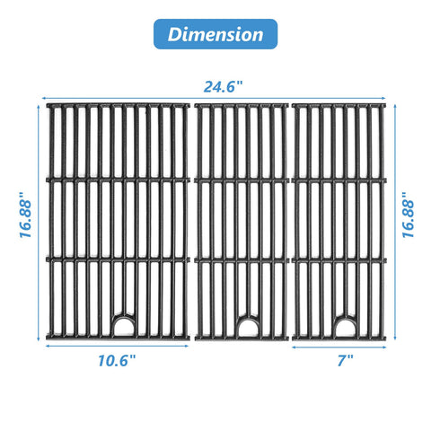 Grimate 17x7 small grate close view, even heat across the cooking surface.