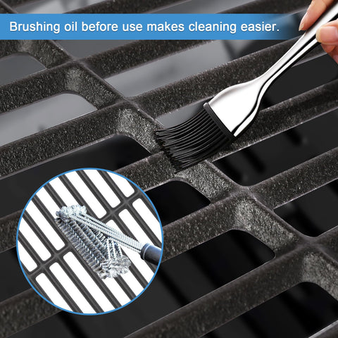 Grimate three-pack packaging of grates for flexible grill configurations.