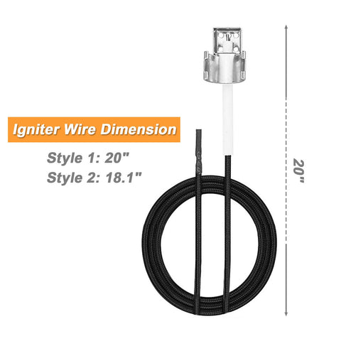 Grimate igniter kit with 18.1-inch wire for flexible setups