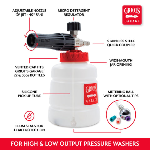 Griot's Garage The BOSS jar included supports flexible concentrate use
