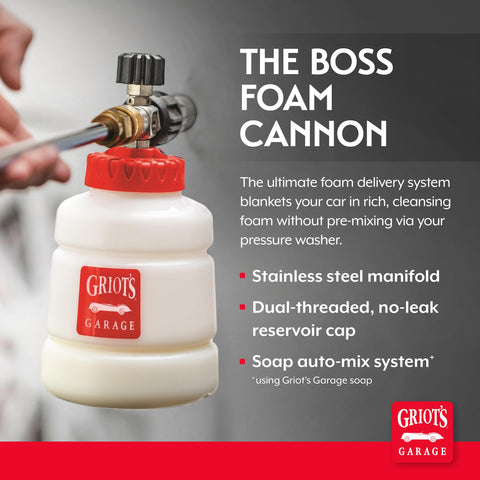 Griot's Garage The BOSS adjustable nozzle enables precise spray for targeted detailing