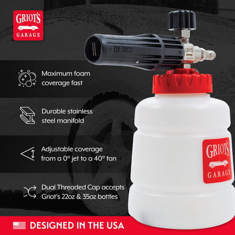 Griot's Garage The BOSS stainless manifold resists wear for long-lasting performance