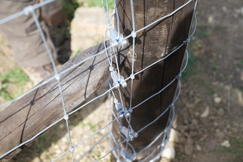 Neat finish of fence line achieved with Gripple T-Clip