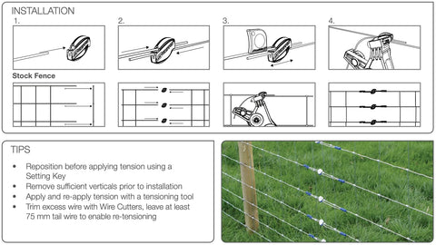 GRIPPLE wire joiner compatible with 2.0–3.25 mm wire