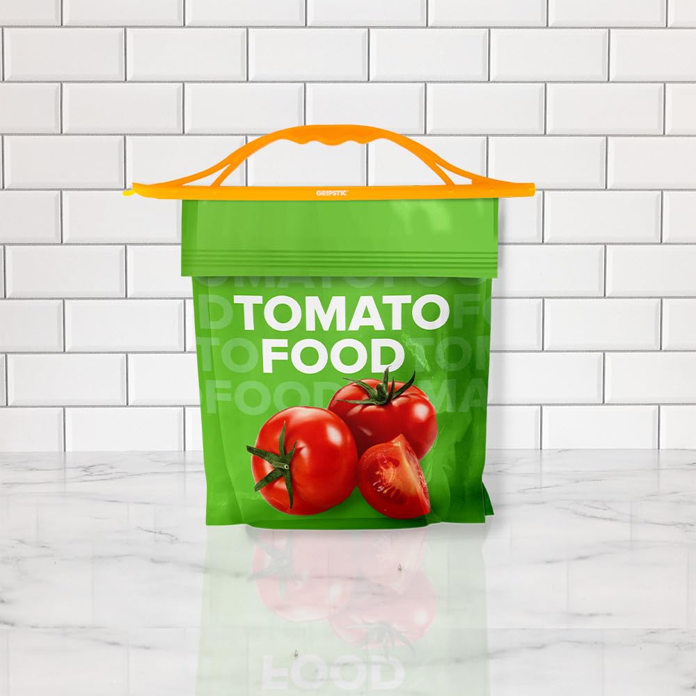 Ergonomic GripStic handle design for easy, comfortable use on large bags.