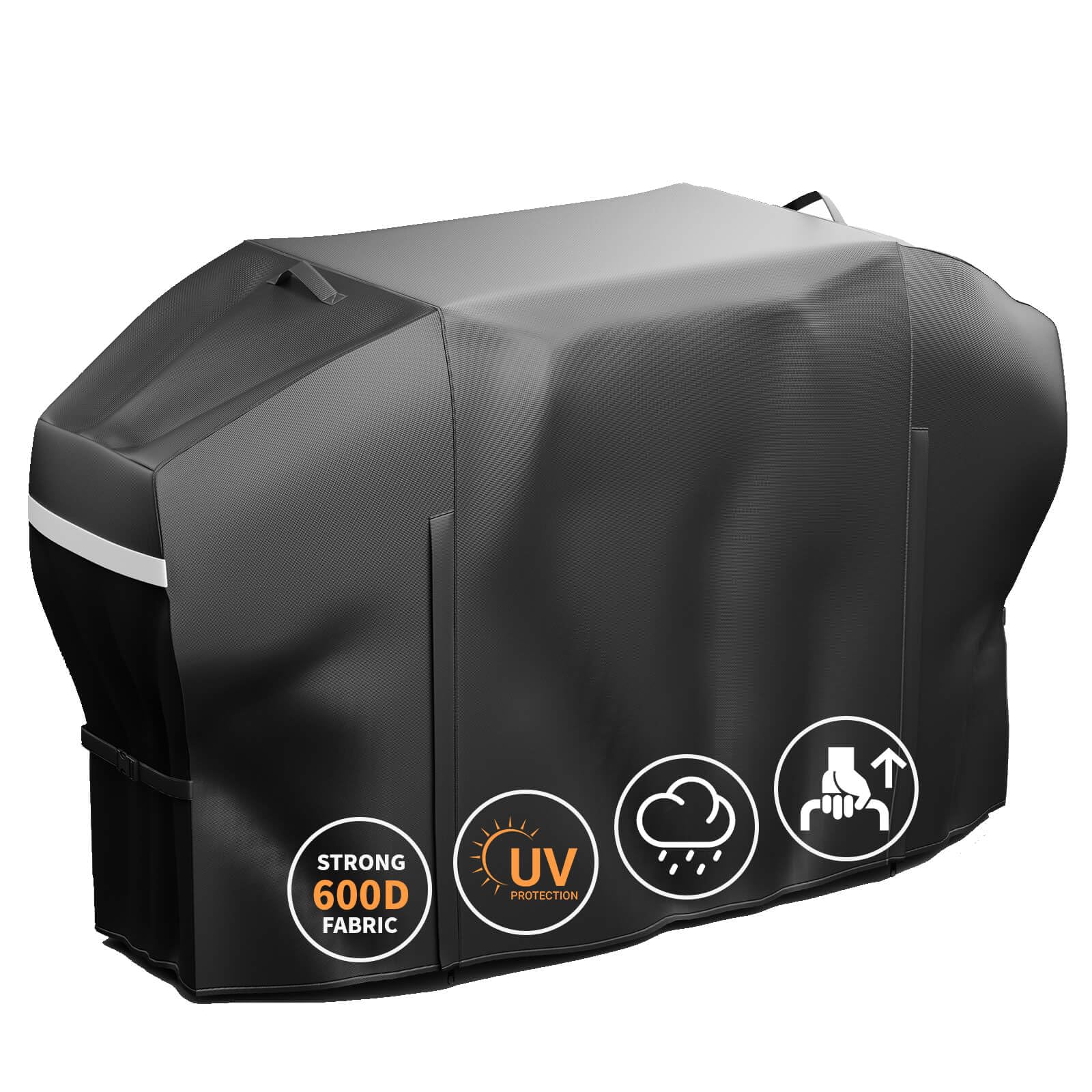 GRISUN 5482 griddle cover fits Blackstone 36-inch with hood for full protection.