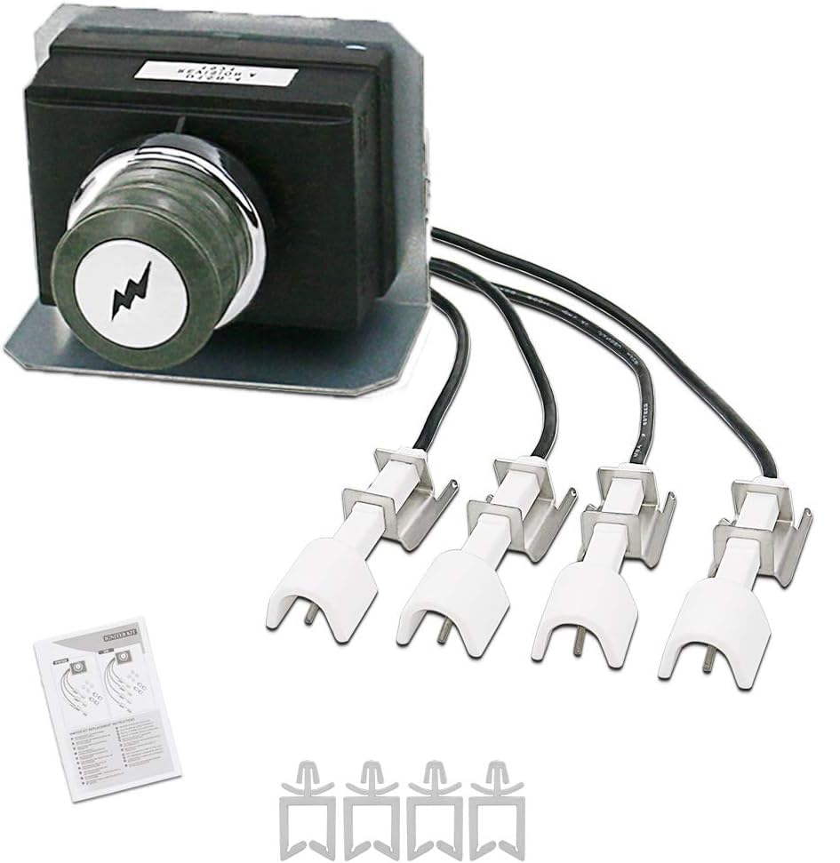 GRISUN 7629 igniter kit for Weber Genesis 330 front panel, quick-start spark