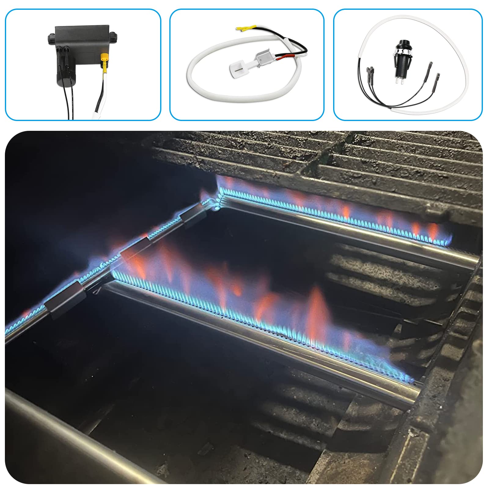 GRISUN 7642 igniter electrodes close-up showing spark-ready design
