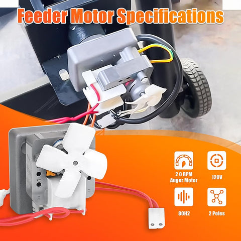GRISUN auger motor wire upgrade uses UL1332 insulation for safer, long-lasting heat resistance.
