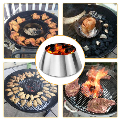 GRISUN BBQ Whirlpool distributes heat evenly for better results.