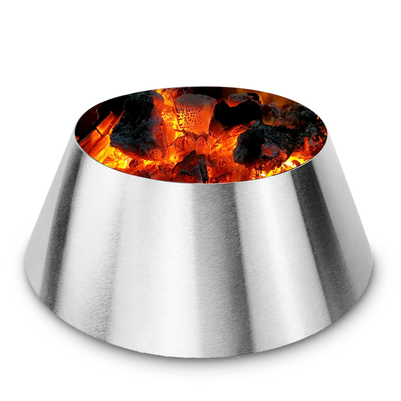 GRISUN BBQ Whirlpool for Weber 22in bottom diameter 12in enhances airflow and efficiency.