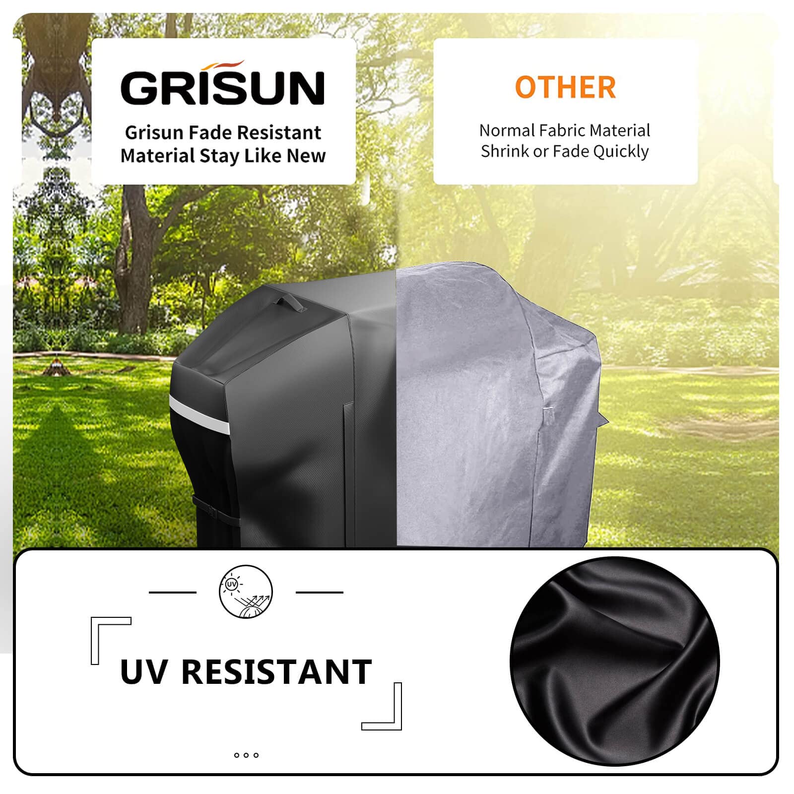 GRISUN design highlights fabric handles and reflective strips for easy handling at night.