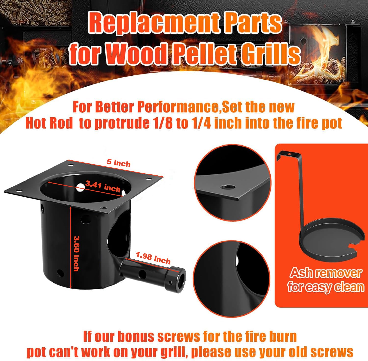 GRISUN Hot Rod Ignitor ensures quick starts for grill sessions.