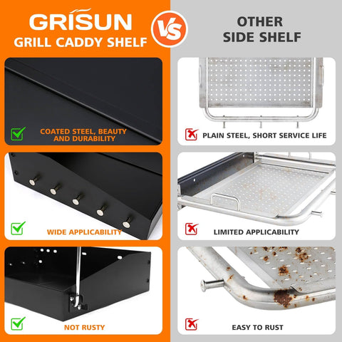 GRISUN powder-coated iron construction resists heat and weather for outdoor resilience.