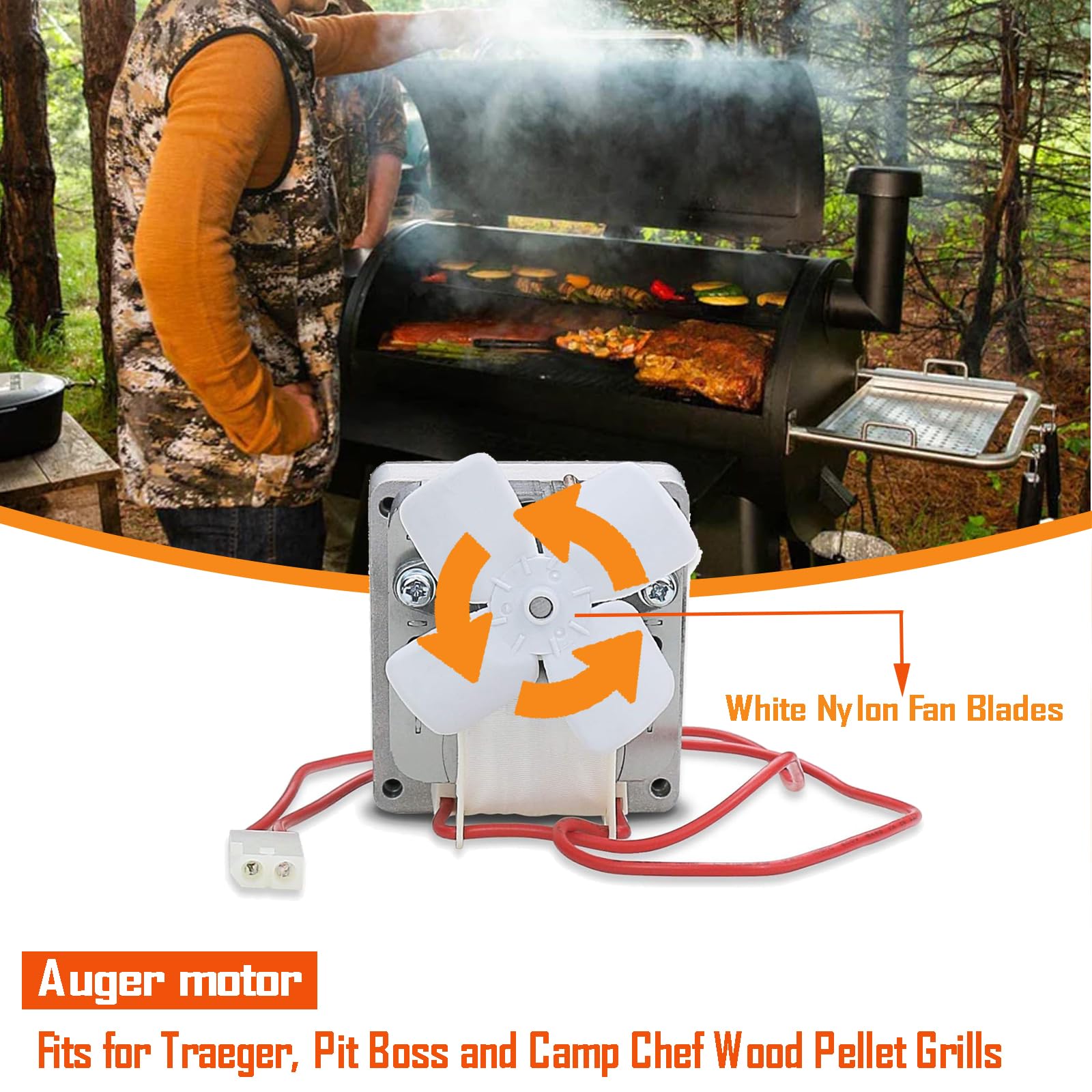 GRISUN Traeger model fit auger motor ensures smooth operation and reliable feeding.