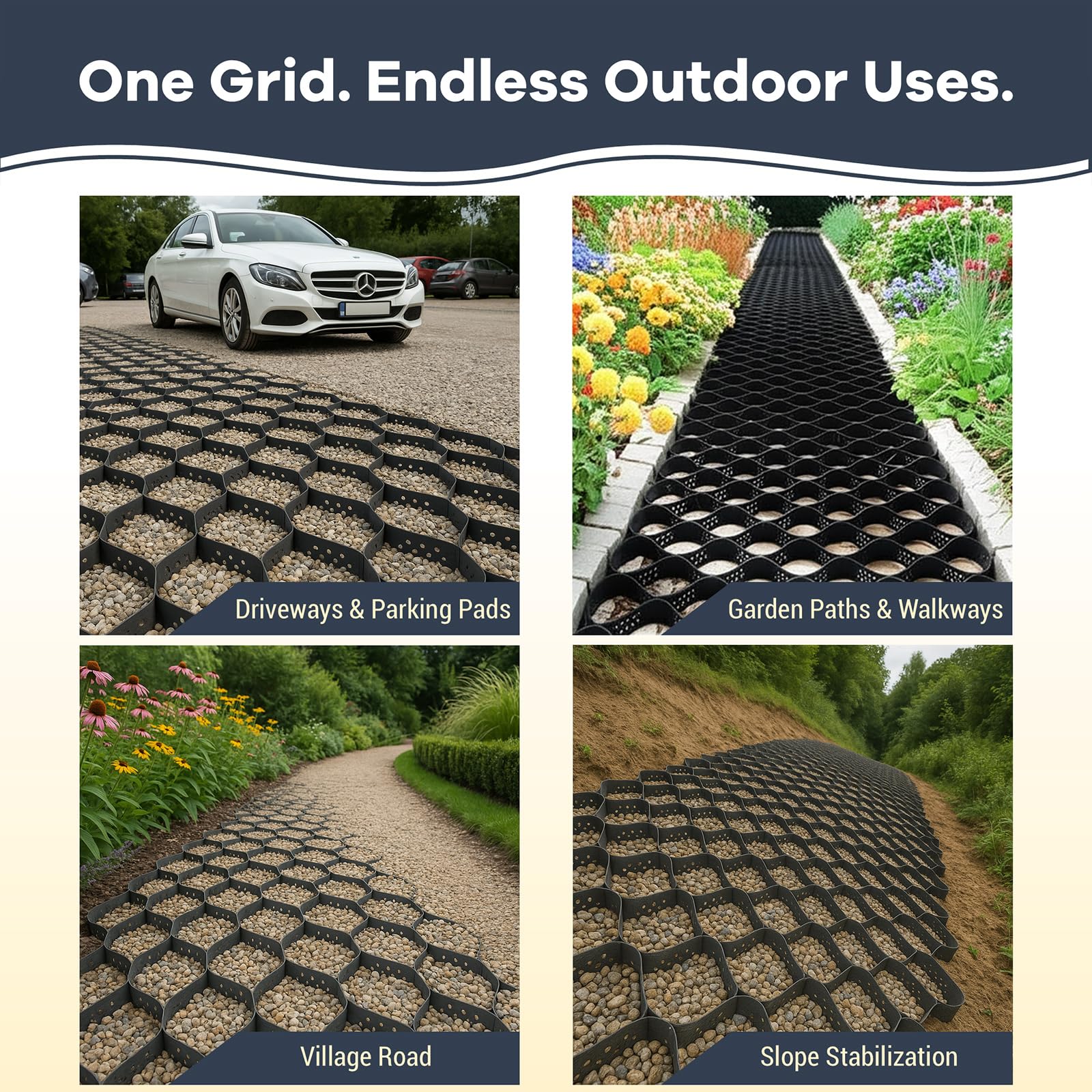 GRITSPIKE parking pad with even load support
