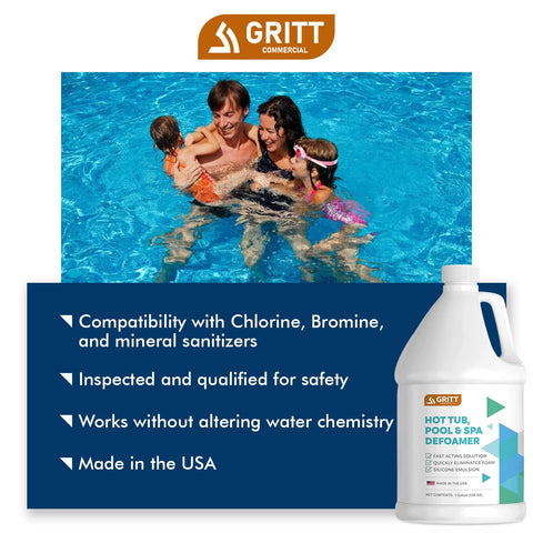 GRITT COMMERCIAL USA-made defoamer packaging signals trusted quality.