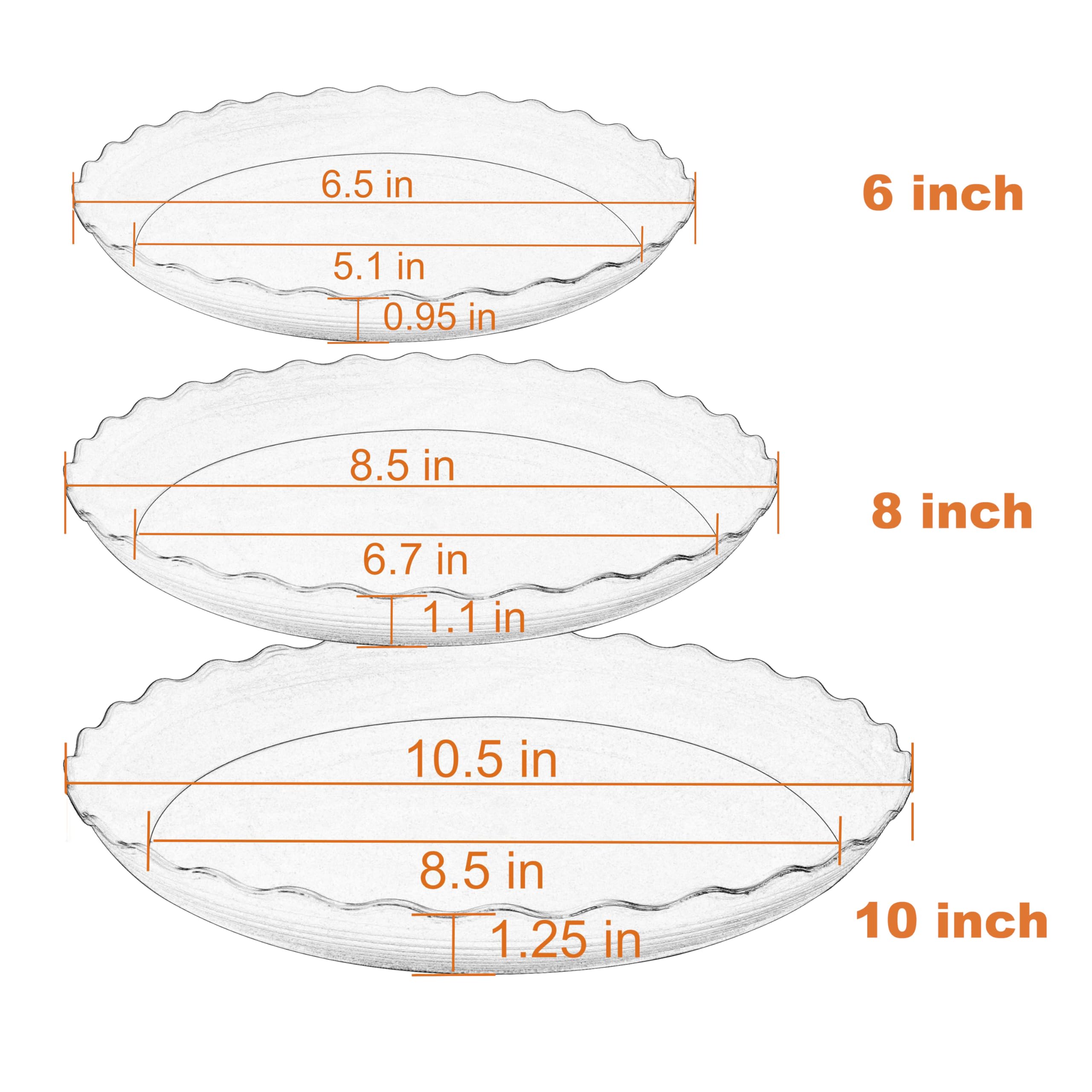 Grjoprt 8-inch plant saucer provides reliable drainage for medium pots