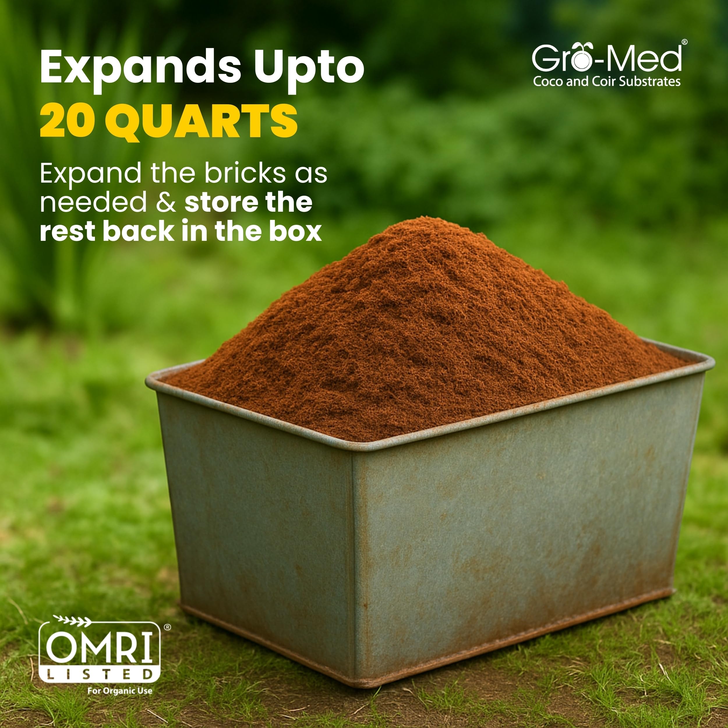 Seed-starting coco coir supports faster germination and strong seedlings