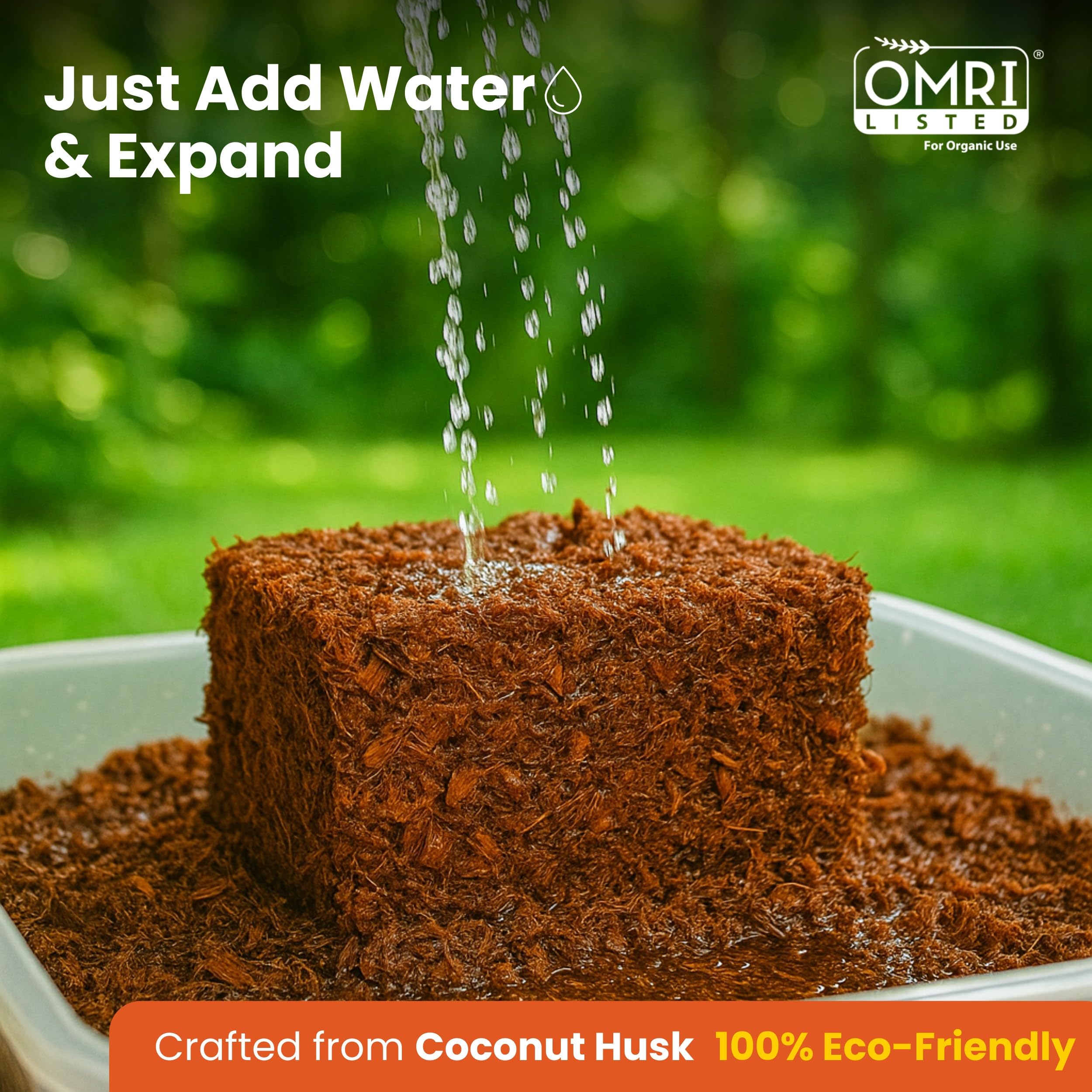 Gro-Med Coco Husk Chips Brick used as reptile bedding substrate