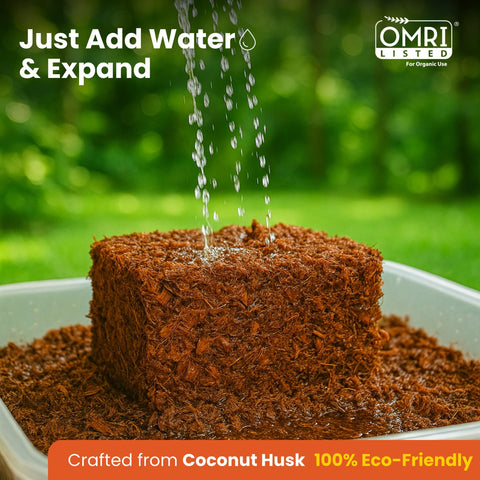 Gro-Med Coco Husk Chips Brick used as reptile bedding substrate