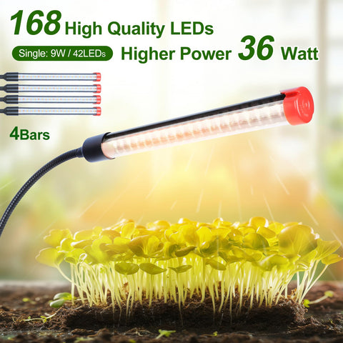 GroCruiser 4Head grow light with 60-degree spotlight focused on target plants