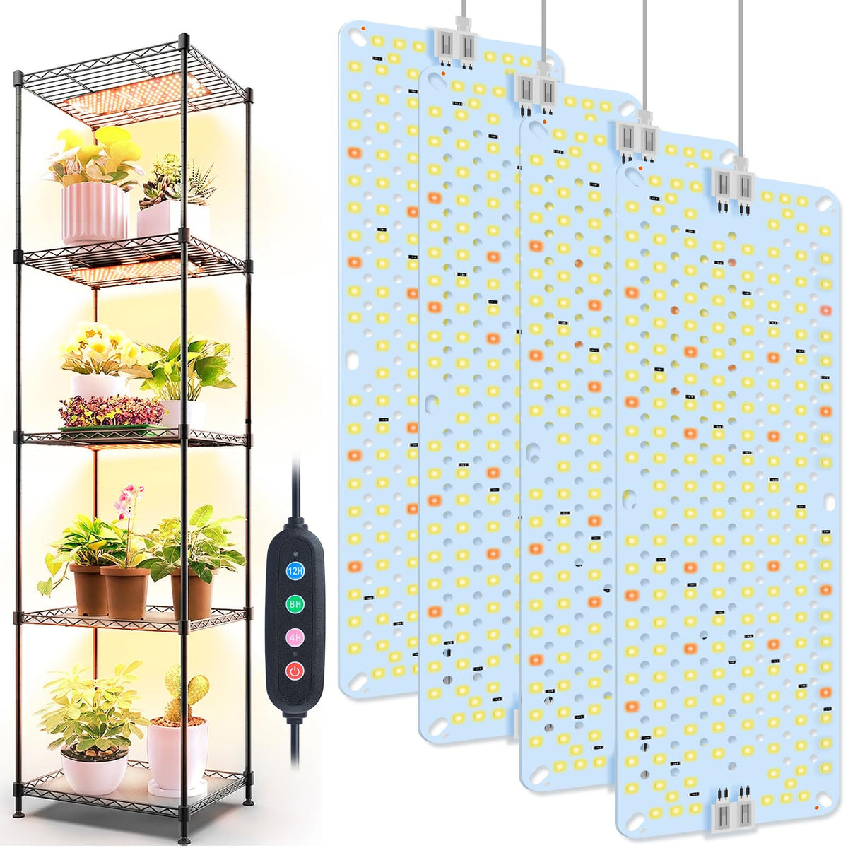 GroCruiser 4Panel grow light panel closeup for even indoor lighting.