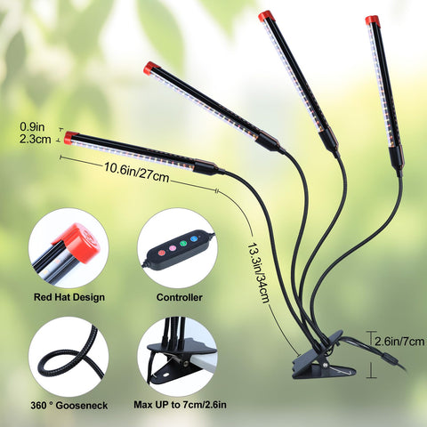 GroCruiser compact clip light is easy to mount on shelves