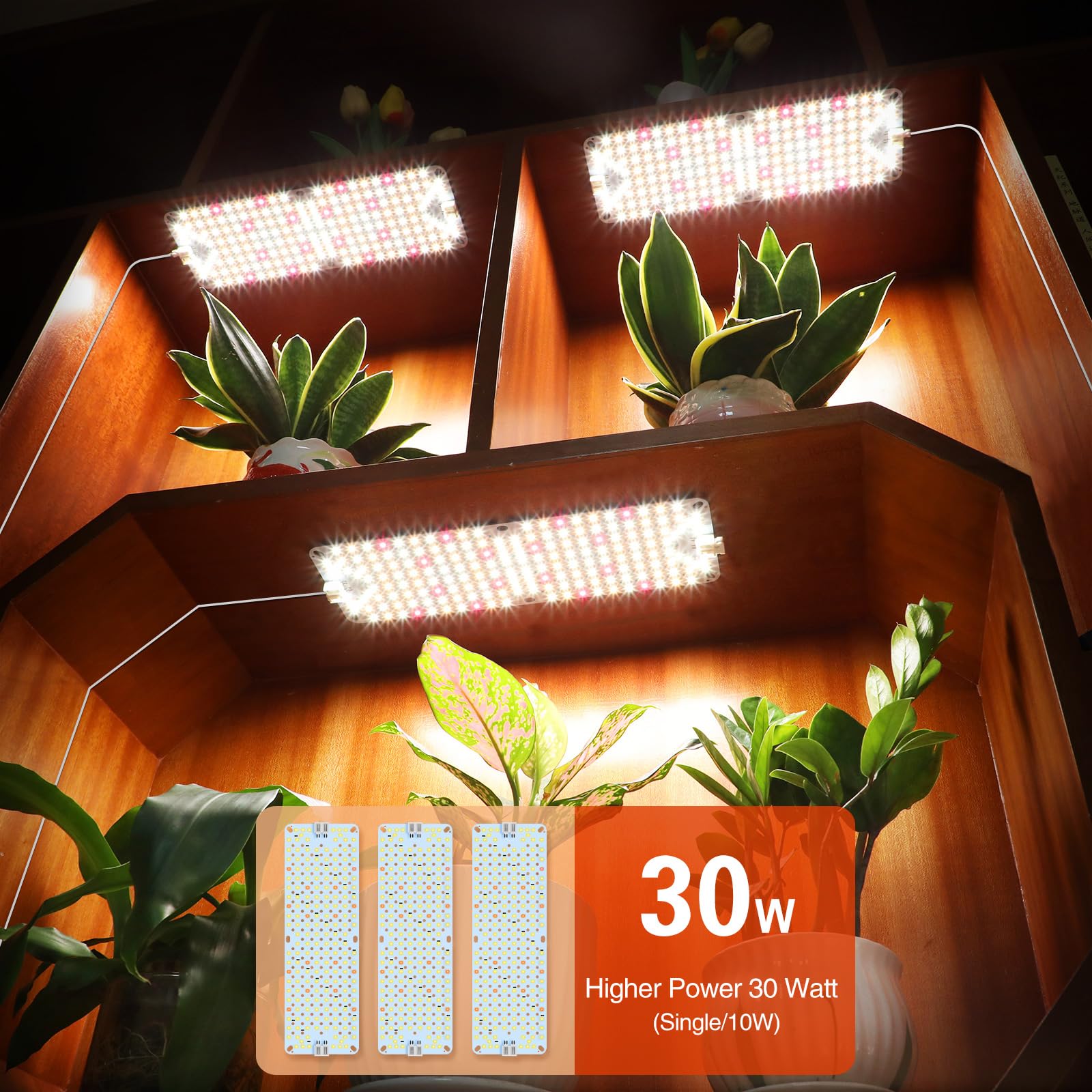 GroCruiser full-spectrum 30W LED lighting for seed starting and growth