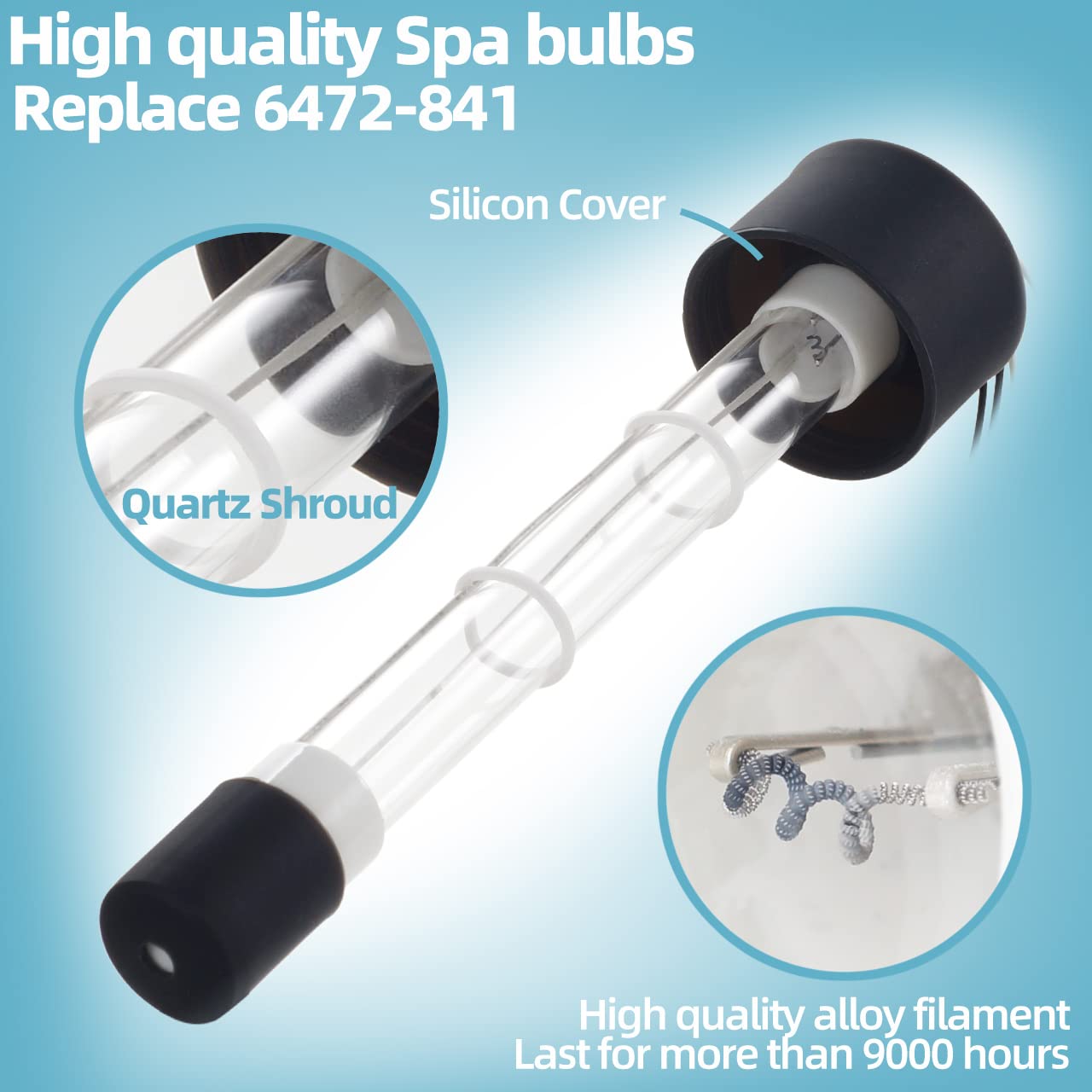 GRONGU spa UV bulb 6472-841 compatible with ClearRay; promotes clean spa water.