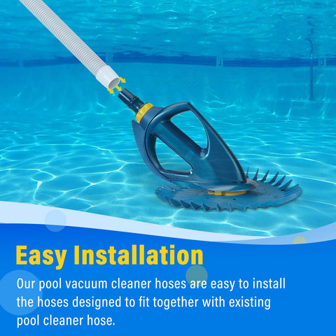 GRONGU universal hose 48-inch durable material resists wear during long pool sessions.