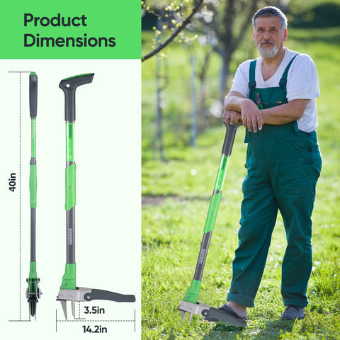 Grootpow WP5 versatile weed removal on lawns, sidewalks, and driveways