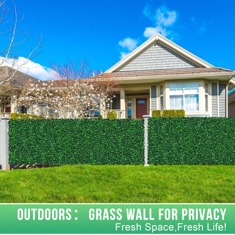 Grooy Boxwood Roll Panel offers easy installation with included guide.