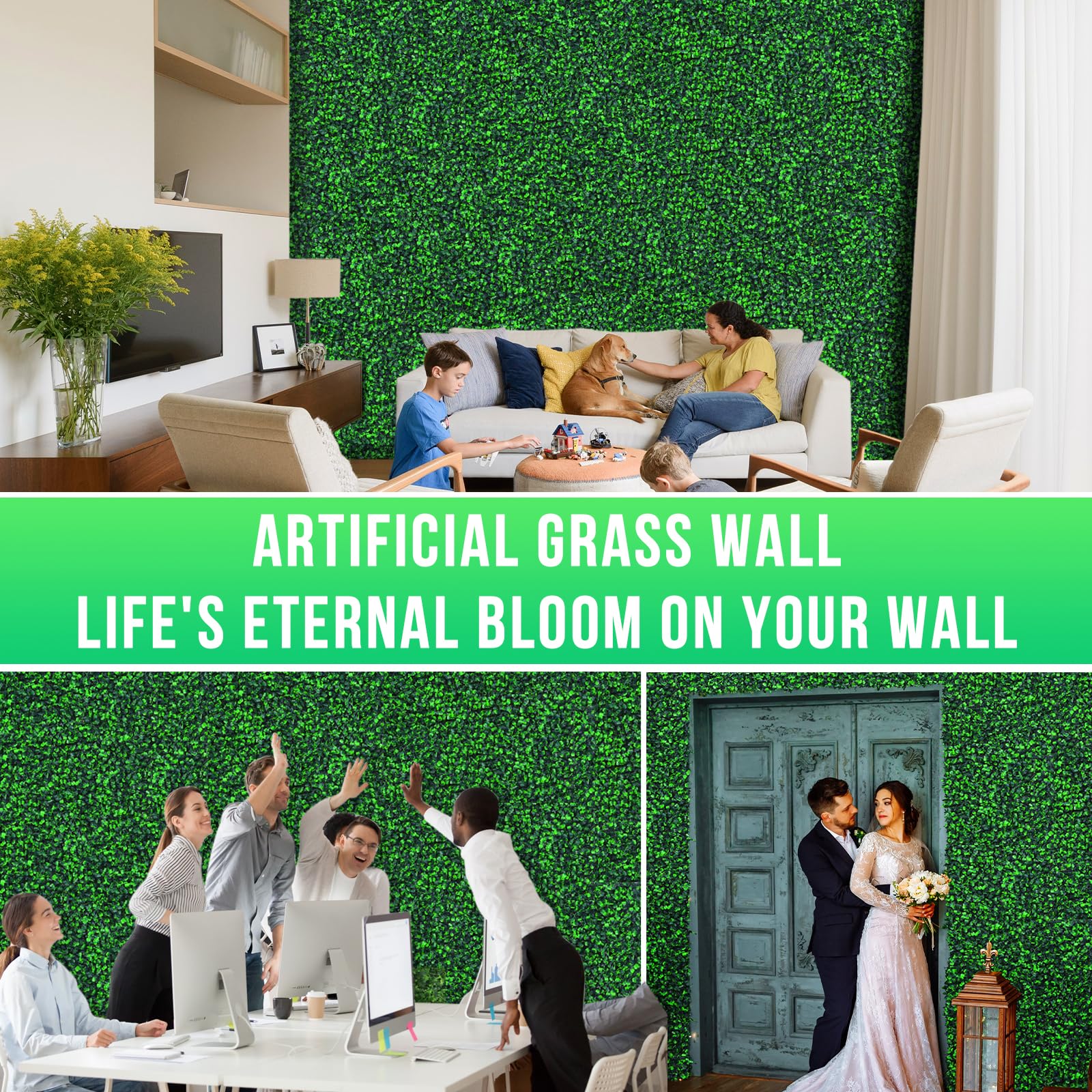 Grooy Boxwood Roll Panel uses UV-tested, weather-resistant material for lasting beauty.