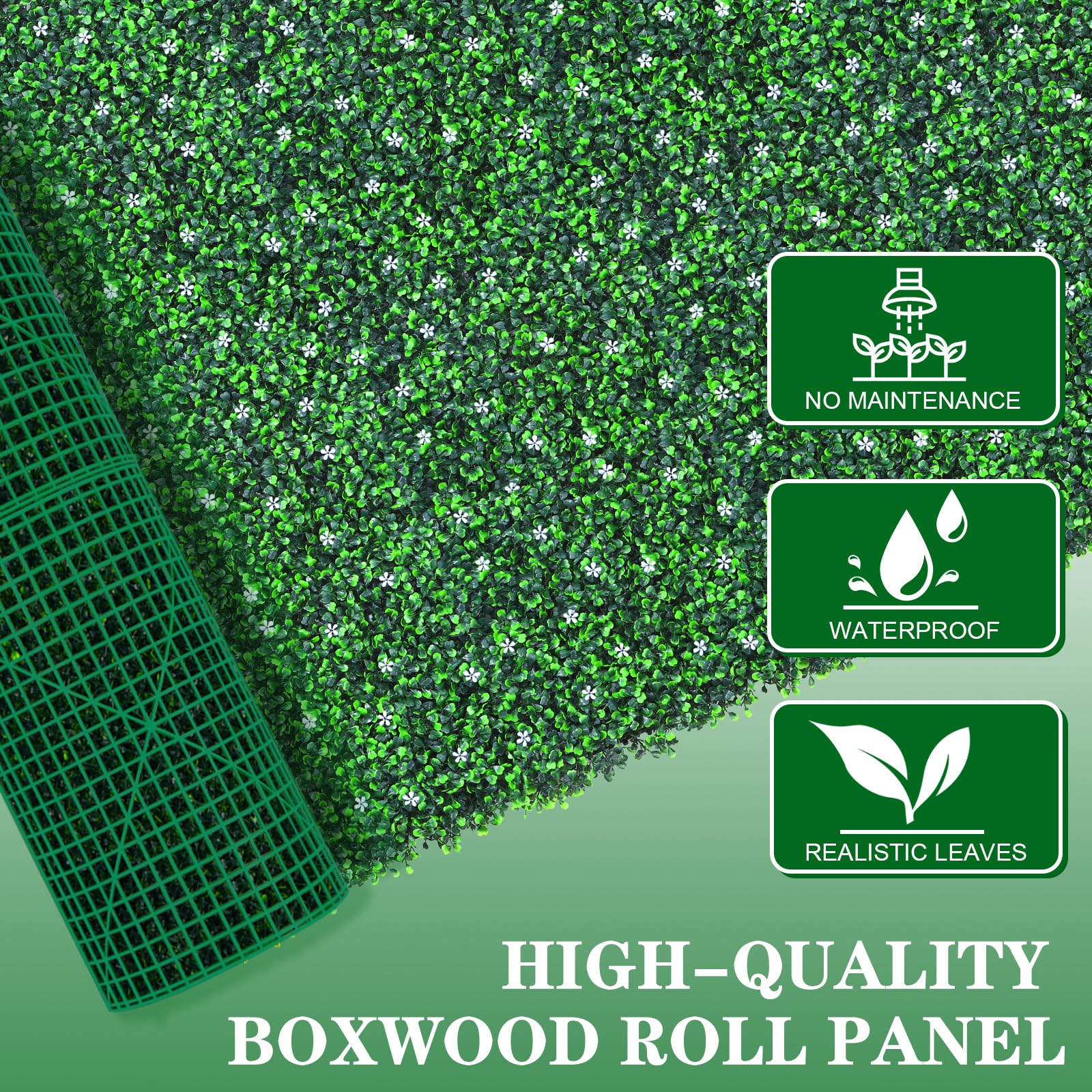 Grooy grass wall panel ideal for indoor or outdoor ambiance.