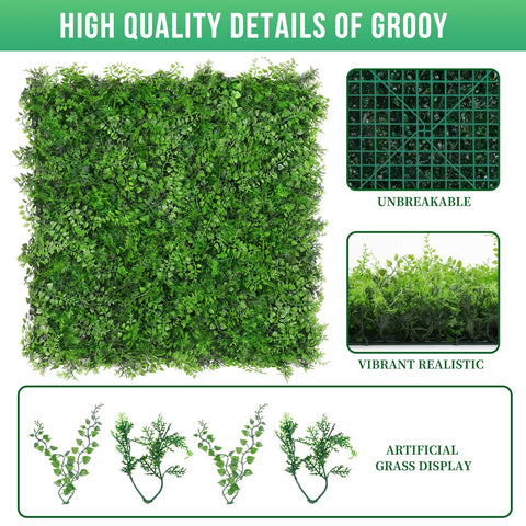 Grooy hedge wall panel assembly kit demonstrates quick, simple setup.