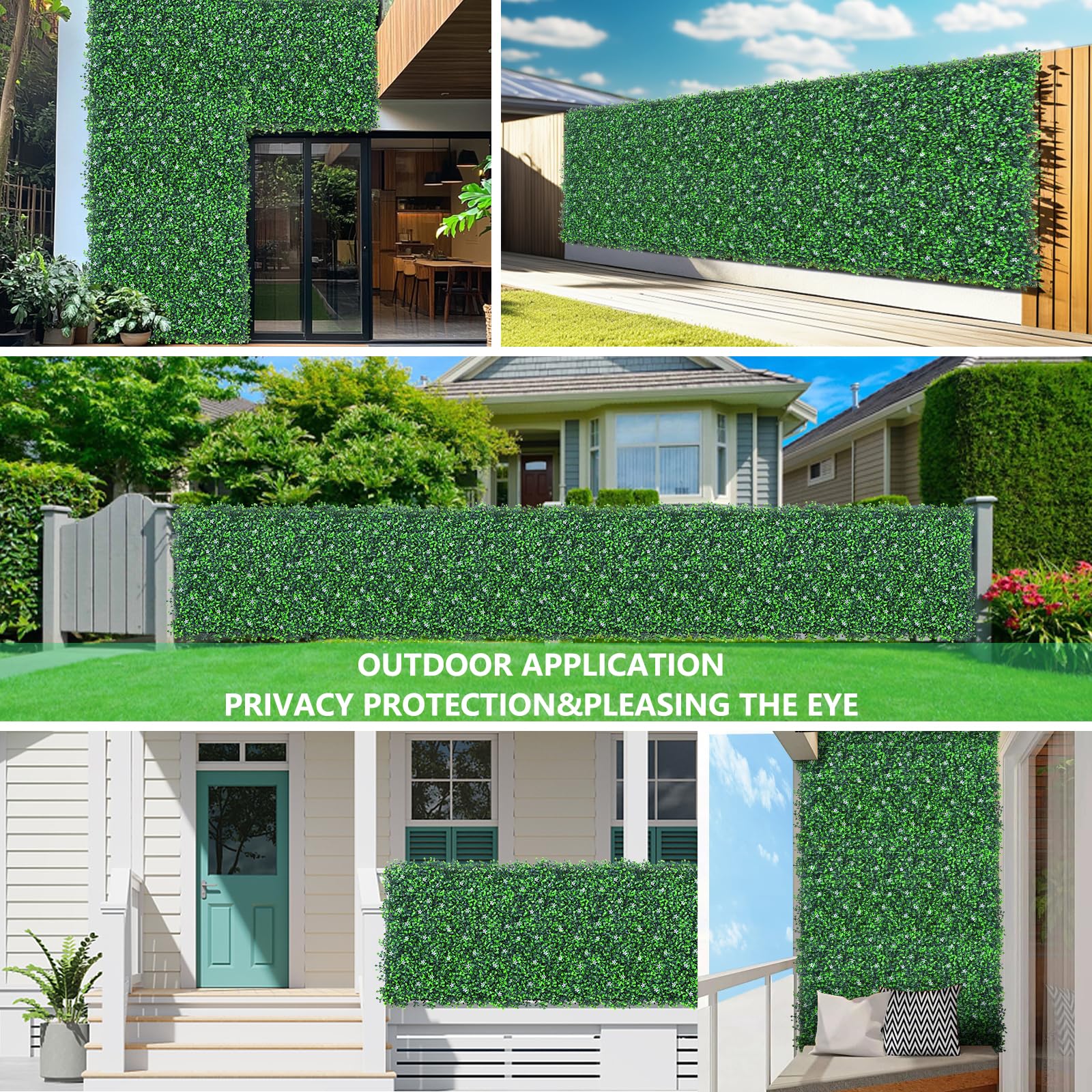 Grooy maintenance-free panels add lush privacy to any space.