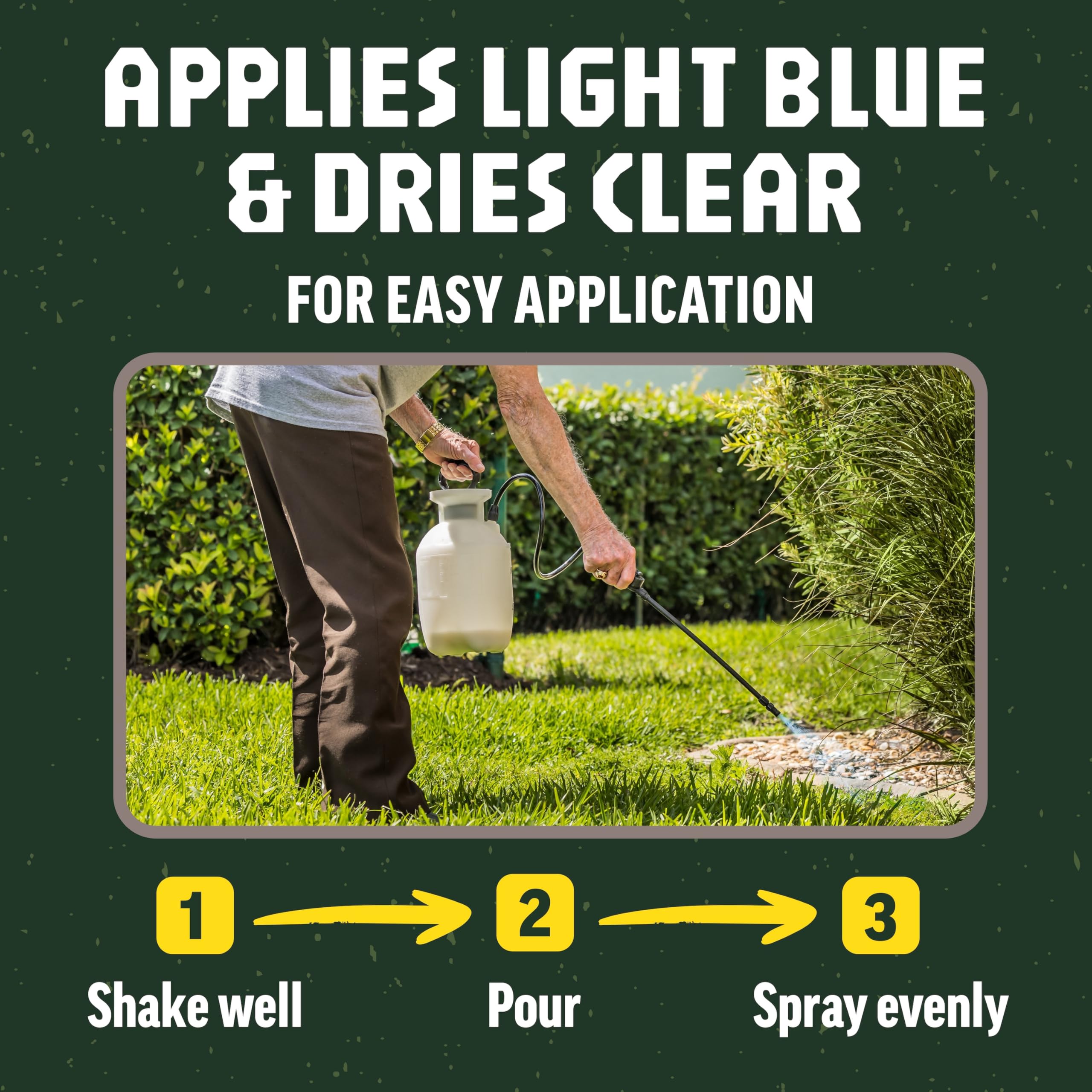 Ground Grip blue-tinted application visible before drying clear.