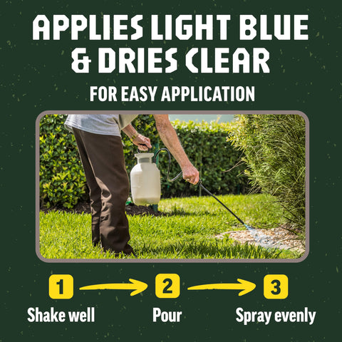 Ground Grip blue-tinted application visible before drying clear.