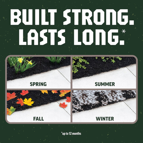 Ground Grip dries clear while keeping landscaping materials in place.