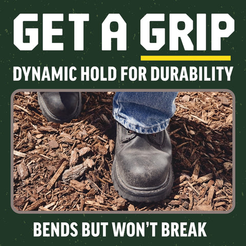Ground Grip Glue used on decorative rock to define a pathway.