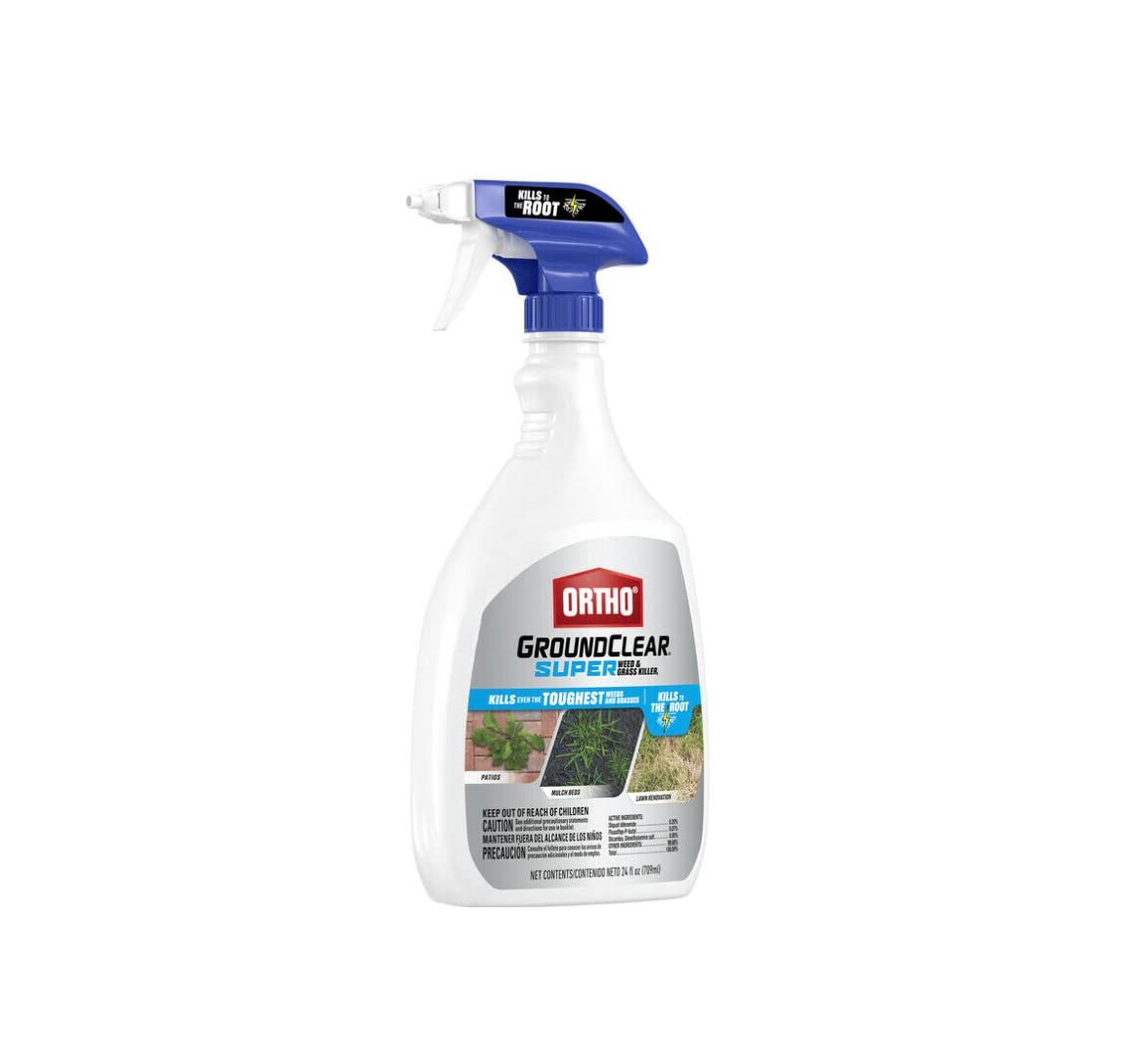 Groundclear Ortho trigger spray in action for easy application.
