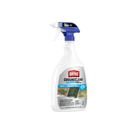 Groundclear Ortho trigger spray in action for easy application.