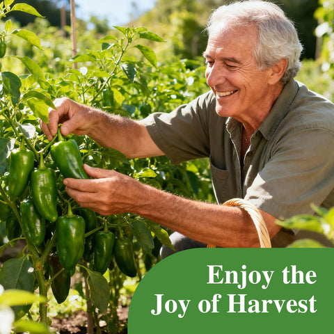 Groundio jalapeno peppers harvest-ready on plant