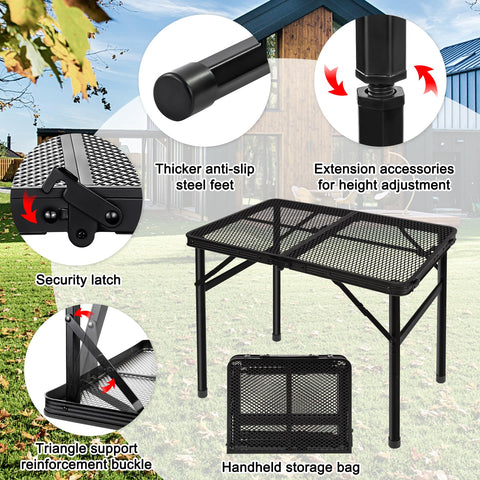 Grovind hexagonal steel tube legs provide stability